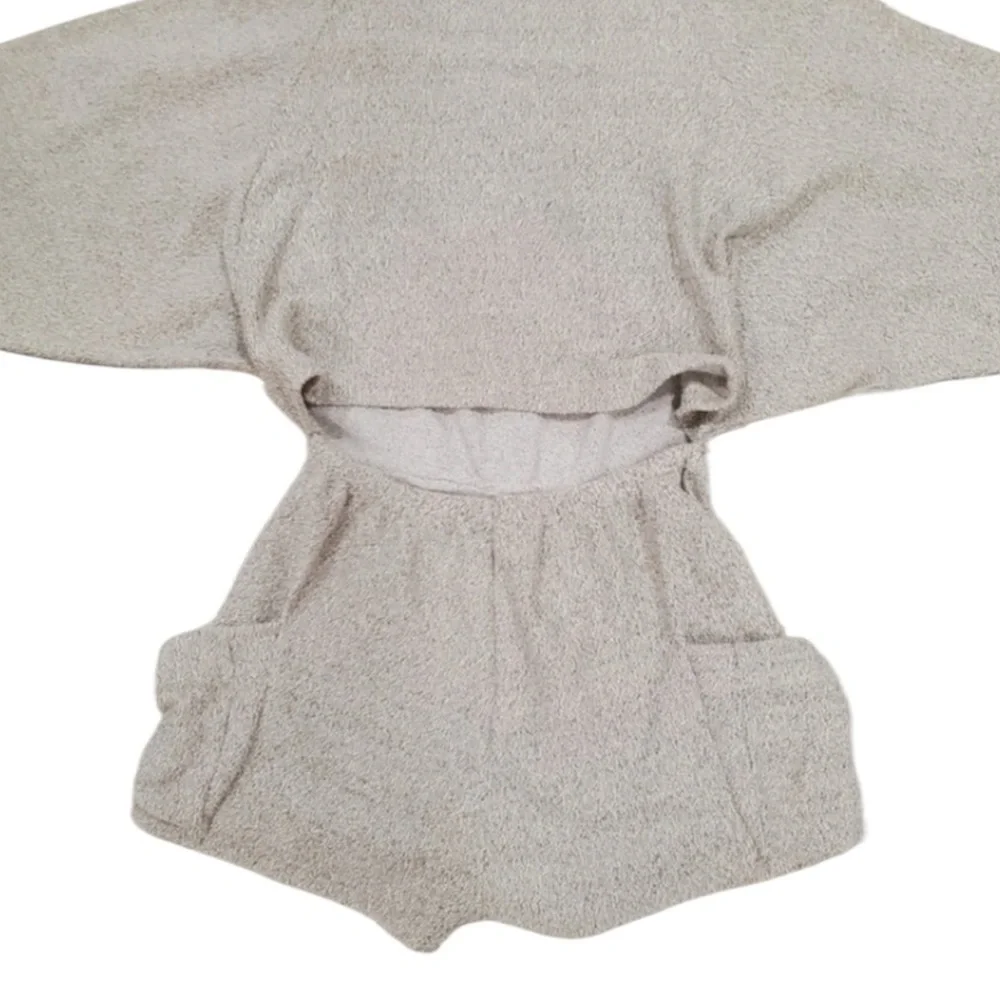 Free People Open Back‎ Sweater Short Romper